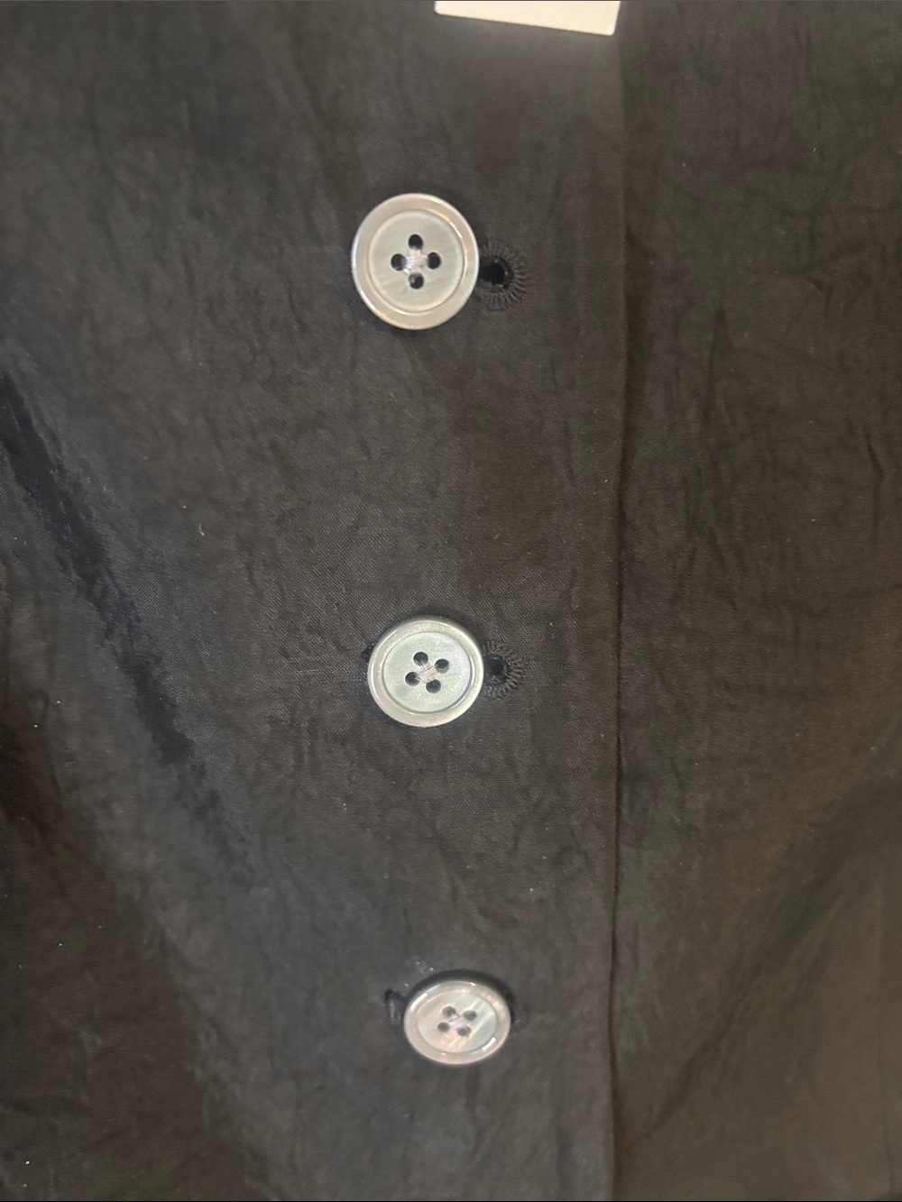 J. Crew Black Sleeveless Button Vest - Picture 5 of 5